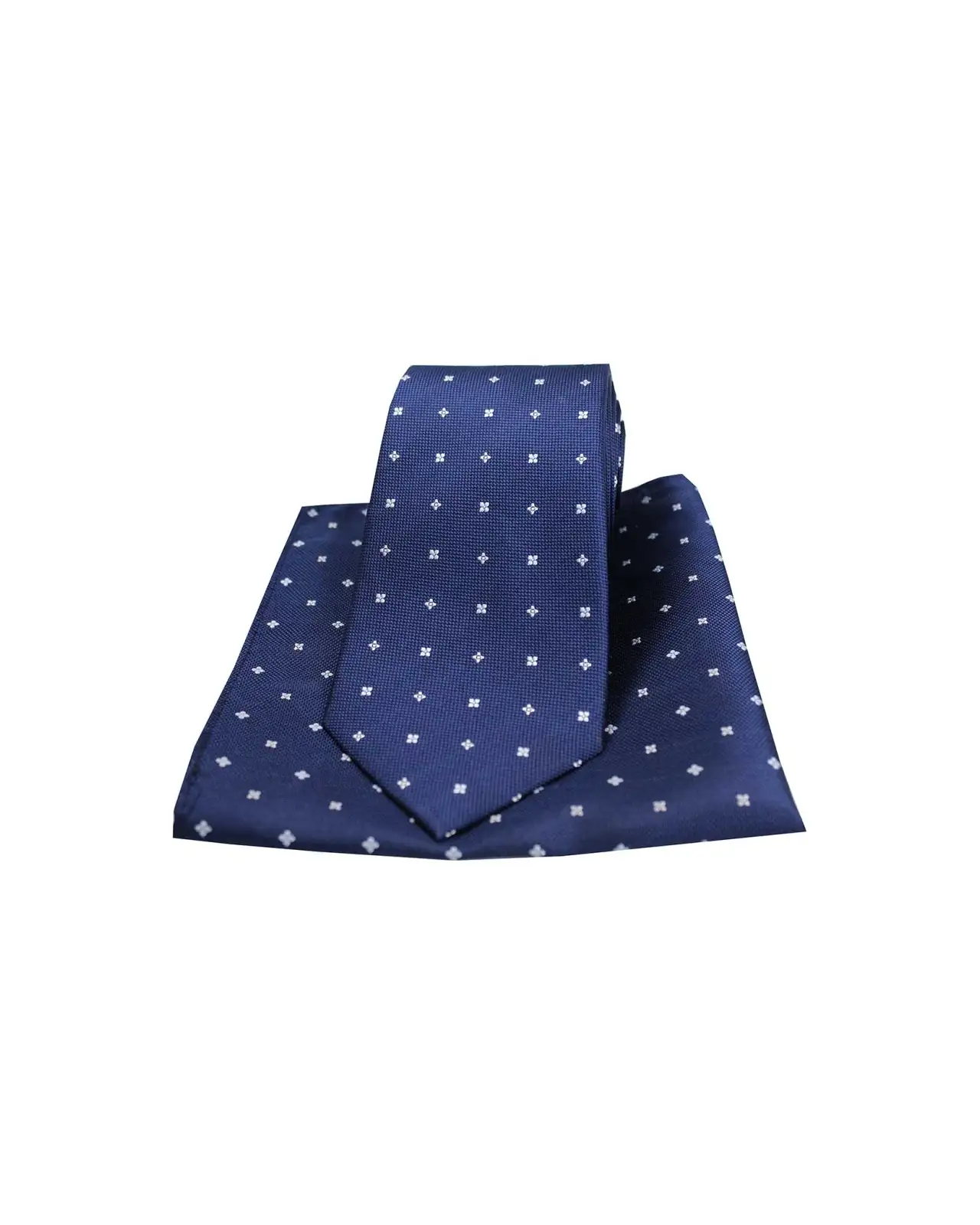 Pocket Square Soprano Ties Soprano Small Flowers Navy Silk Tie And Pocket Square-ST-TPSWS08432 £34.00