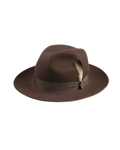 Fedora Hats Christys Hats Grosvenor Wool Felt-CH-CWF100024-BROWN-60 £67.00