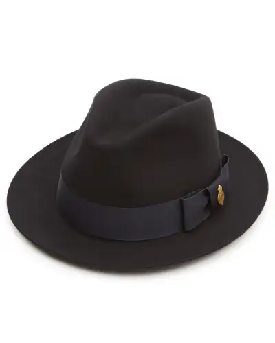 Trilbies & Pork Pies Christys Hats Canterbury Superfine Beaver Fur Felt Trilby Hat-CH-CSO100254-59-BESSEMER £441.00