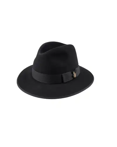 Trilbies & Pork Pies Christys Hats County Down Brim Fur Felt Trilby Hat-CH-CSO100020BLAC-58 £180.00