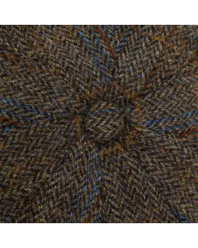 Caps & Flat Caps Christys Hats Harris Tweed 8 Piece Baker Boy Flat Cap In L005p-CH-CSK100675L005-S £45.00