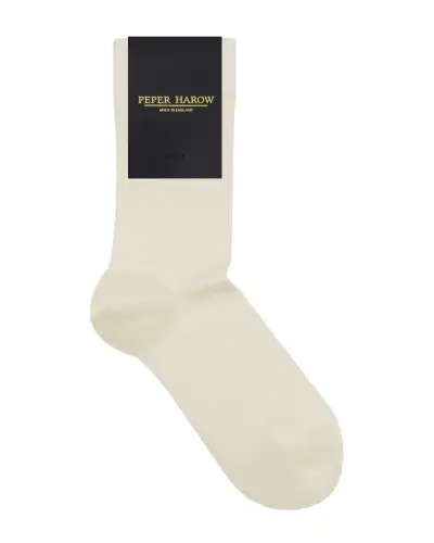 Women PEPER HAROW Indulgent Cashmere Womens Socks - Cream £18.00