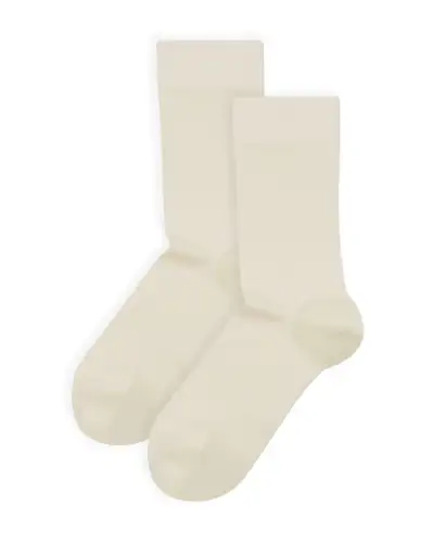 Women PEPER HAROW Indulgent Cashmere Womens Socks - Cream £18.00