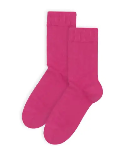 Women PEPER HAROW Indulgent Cashmere Womens Socks - Hot Pink £18.00