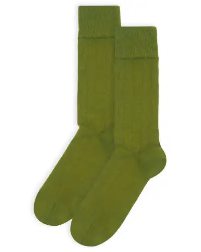 Men PEPER HAROW Indulgent Cashmere Mens Socks - Green £21.00
