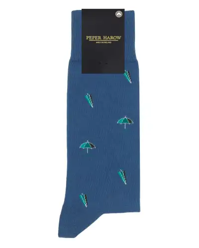 Men PEPER HAROW Umbrella Mens Socks - Blue £17.00