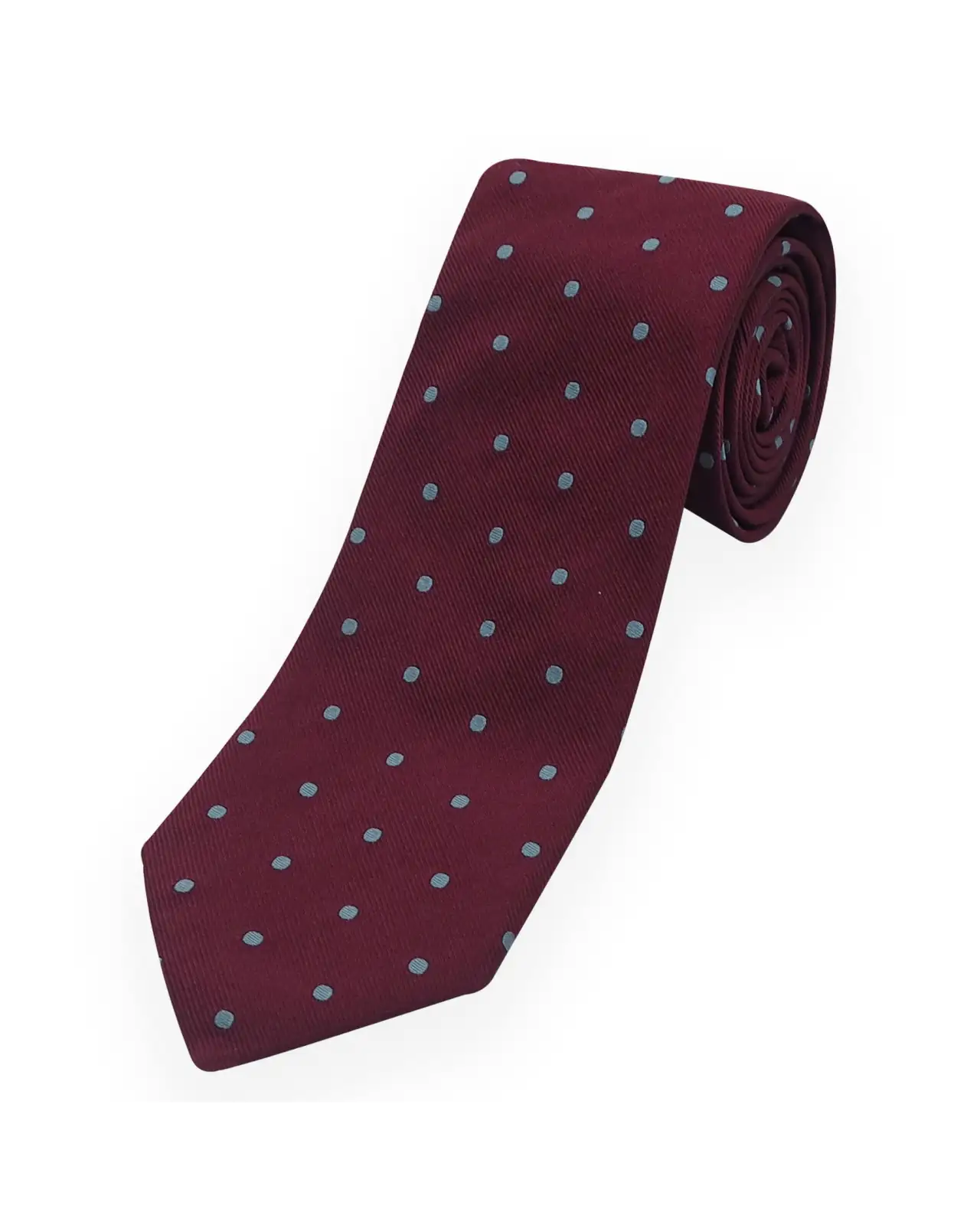 Men PEPER HAROW Pin Polka Mens Ties - Burgundy £68.00