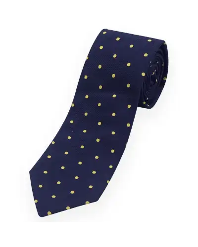 Men PEPER HAROW Pin Polka Mens Ties - Midnight £68.00