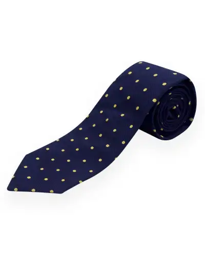 Men PEPER HAROW Pin Polka Mens Ties - Midnight £68.00