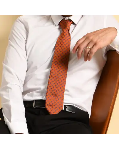 Men PEPER HAROW Crosslet Mens Ties - Orange £68.00