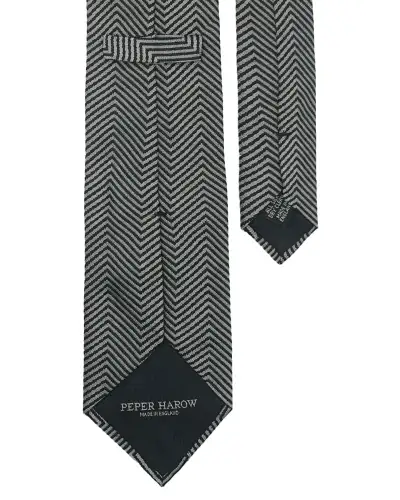 Men PEPER HAROW Lux Taylor Mens Ties - Grey £68.00