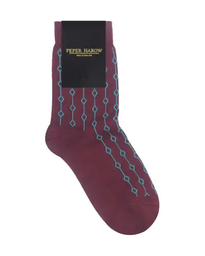 Women PEPER HAROW Beads Womens Socks - Maroon £15.00