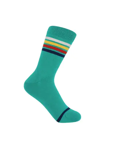 Women PEPER HAROW Mix Tape Womens Socks - Teal £15.00