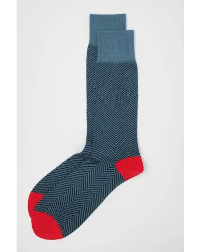Men PEPER HAROW Lux Taylor Mens Socks - Blue £16.00