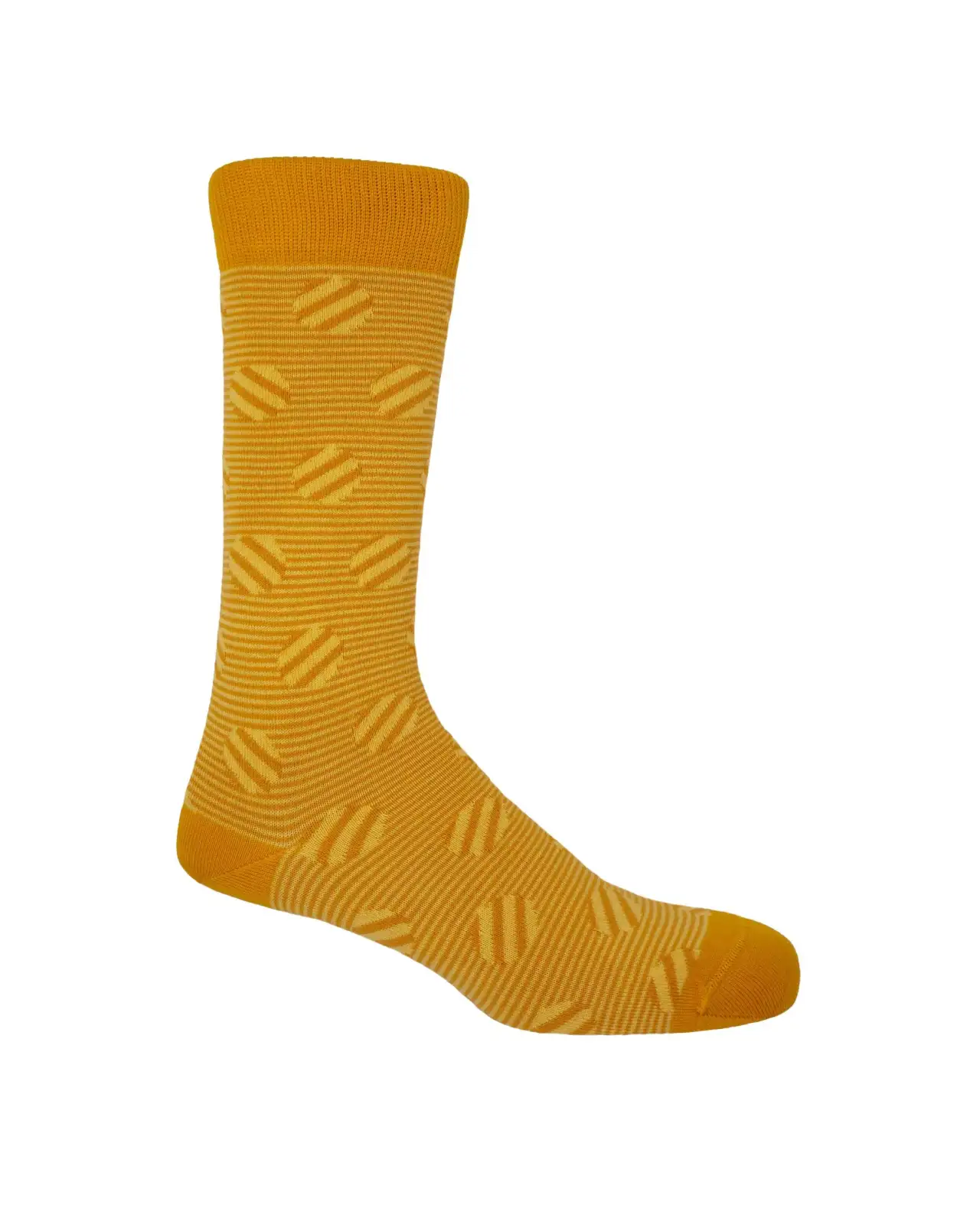 Men PEPER HAROW Polka Stripe Mens Socks - Butterscotch £16.00