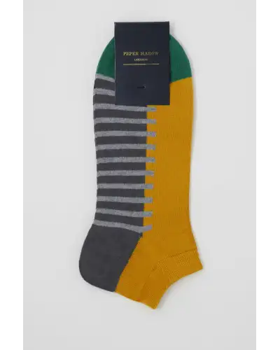 Men PEPER HAROW Welford Mens Trainer Socks - Mustard-PH-1391851339865 £13.00