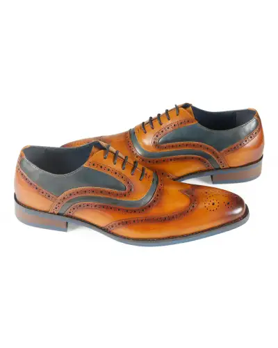 Brogue Azor La Mode Webster Tan Navy £135.00