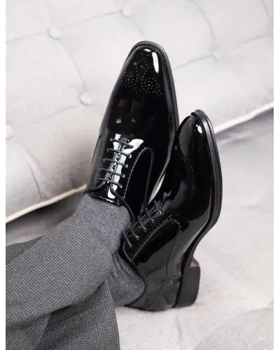 Formal Style Azor La Mode Ricardo Patent Black £130.00