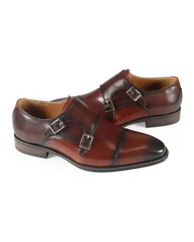 Monk Straps Azor La Mode Lombardy Brown £130.00