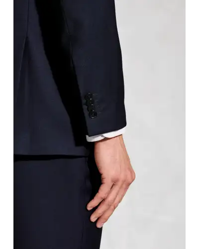 Suit Jackets Brook Taverner Tailored Fit Affleck Navy British Wool Suit Jacket-BT-5457A £206.00