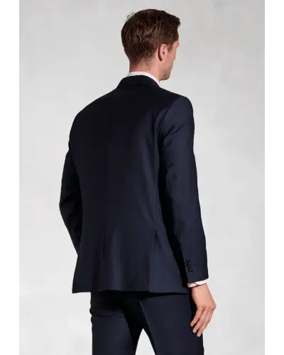 Suit Jackets Brook Taverner Tailored Fit Affleck Navy British Wool Suit Jacket-BT-5457A £206.00