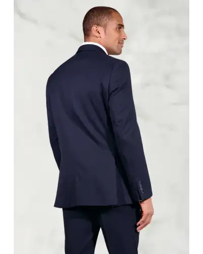 Suit Jackets Brook Taverner Tailored Fit Pegasus Navy Washable Suit Jacket-BT-3551B £90.00