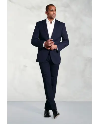 Suit Jackets Brook Taverner Tailored Fit Pegasus Navy Washable Suit Jacket-BT-3551B £90.00