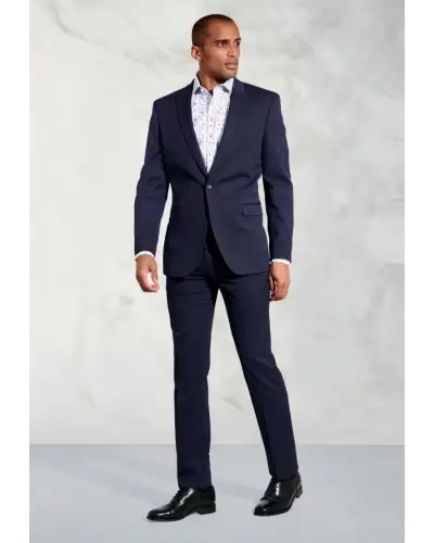 Suit Jackets Brook Taverner Tailored Fit Pegasus Navy Pin Dot Washable Suit Jacket £90.00