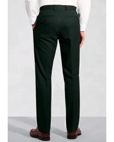 Flannel Trousers Brook Taverner Tailored Fit Hansen Dark Green Flannel Suit Trousers-BT-8072BT £45.00