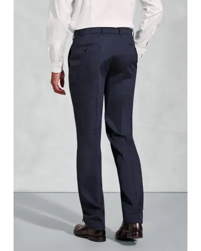 Suit Trousers Brook Taverner Tailored Fit Grant Navy Linen Blend Suit Trousers £63.00