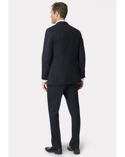 Suit Jackets Brook Taverner Tailored Fit Dawlish Navy Birdseye Wool Suit Jacket-BT-5982DT £179.00