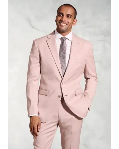 Suit Jackets Brook Taverner Tailored Fit Hardy Pink Textured Occasion Suit Jacket-BT-5454A £89.00