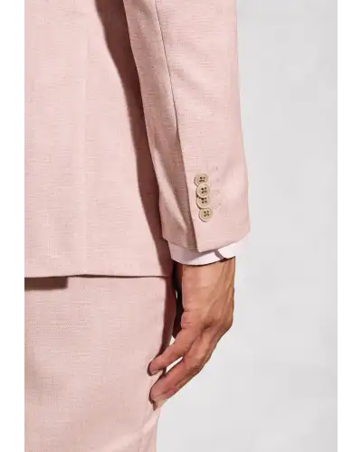 Suit Jackets Brook Taverner Tailored Fit Hardy Pink Textured Occasion Suit Jacket £89.00