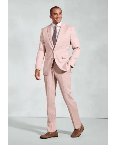Suit Jackets Brook Taverner Tailored Fit Hardy Pink Textured Occasion Suit Jacket-BT-5454A £89.00