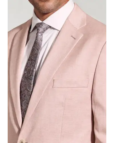 Suit Jackets Brook Taverner Tailored Fit Hardy Pink Textured Occasion Suit Jacket £89.00