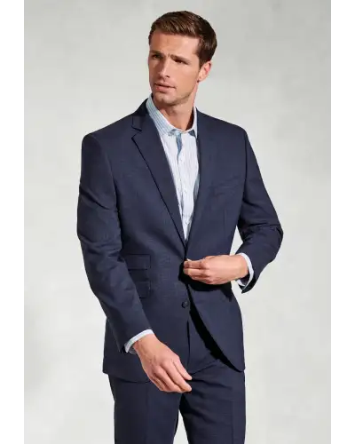 Suit Jackets Brook Taverner Tailored Fit Mckellen Navy Linen Blend Suit Jacket £116.00