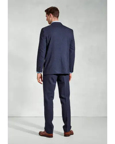 Suit Jackets Brook Taverner Tailored Fit Mckellen Navy Linen Blend Suit Jacket-BT-5453B £134.00