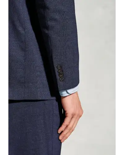 Suit Jackets Brook Taverner Tailored Fit Mckellen Navy Wool Linen Blend Suit Jacket £116.00