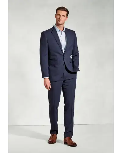 Suit Jackets Brook Taverner Tailored Fit Mckellen Navy Wool Linen Blend Suit Jacket £116.00