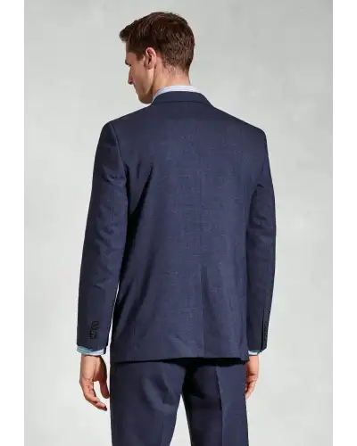 Suit Jackets Brook Taverner Tailored Fit Mckellen Navy Wool Linen Blend Suit Jacket £116.00