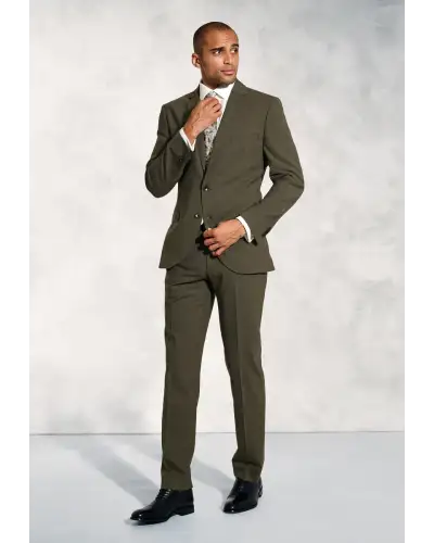 Suit Jackets Brook Taverner Tailored Fit Oliver Moss Melange Wool Blend Suit Jacket-BT-5422A £134.00