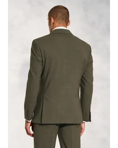 Suit Jackets Brook Taverner Tailored Fit Oliver Moss Melange Wool Blend Suit Jacket-BT-5422A £134.00