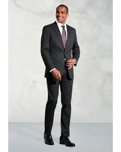 Suit Jackets Brook Taverner Tailored Fit Phoenix Charcoal Pin Dot Suit Jacket-BT-3552C £90.00