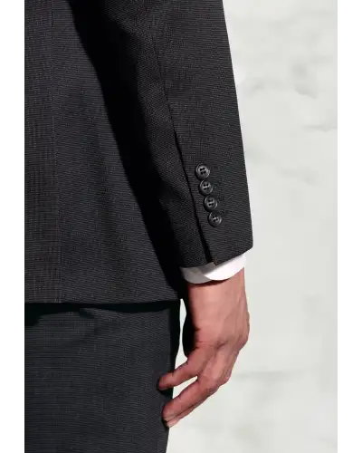 Suit Jackets Brook Taverner Tailored Fit Pegasus Charcoal Pin Dot Washable Suit Jacket-BT-3551C £90.00