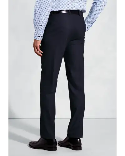 Fit Trousers Brook Taverner Tailored Fit Monaco Navy Trouser-BT-8845A £36.00