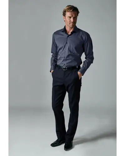 Fit Trousers Brook Taverner Tailored Fit Monaco Navy Trousers £36.00