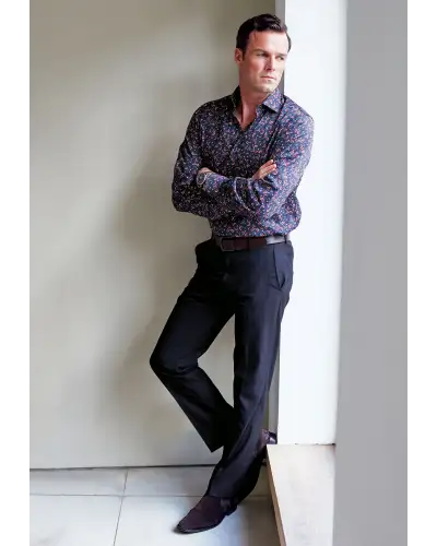 Fit Trousers Brook Taverner Tailored Fit Monaco Navy Trousers £36.00