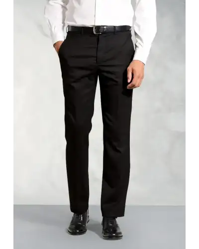 Flannel Trousers Brook Taverner Regular Fit Olney Black Flannel Trouser-BT-8706G £71.00