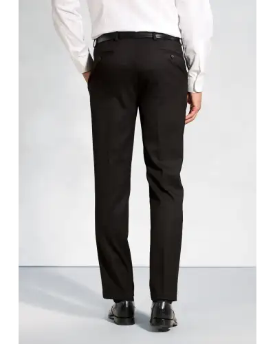 Flannel Trousers Brook Taverner Regular Fit Olney Black Flannel Trouser-BT-8706G £71.00