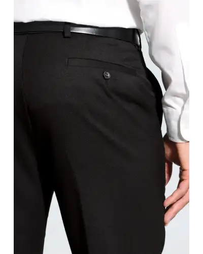 Flannel Trousers Brook Taverner Regular Fit Olney Black Flannel Trouser-BT-8706G £71.00